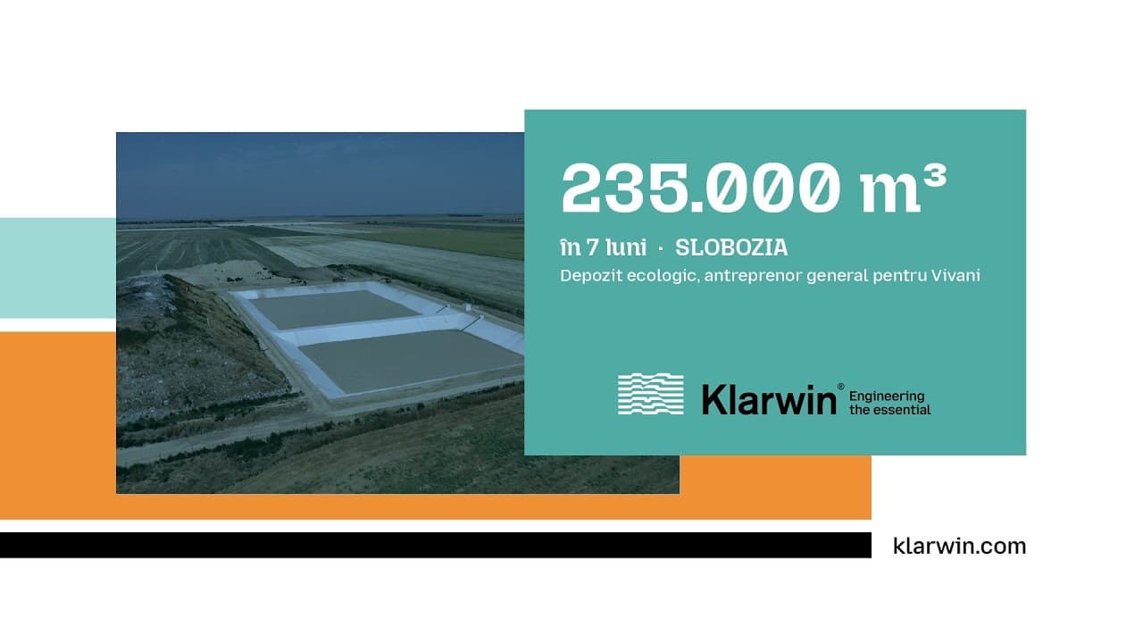 Klarwin Slobozia ecological waste deposit — case study video