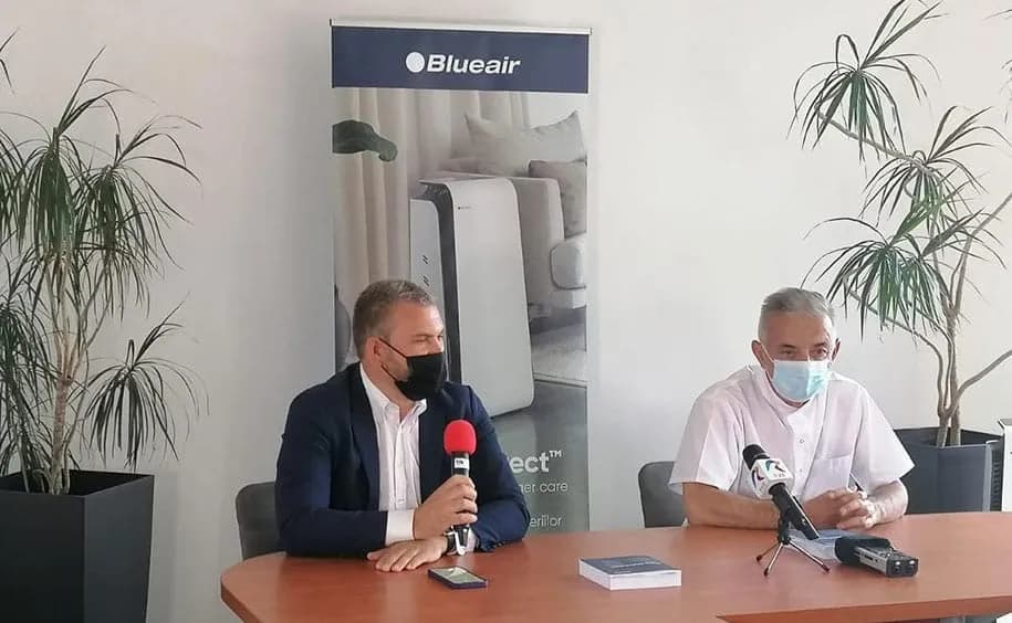 Klarwin dotează Spitalul Clinic Municipal Cluj-Napoca cu purificatoare de aer Blueair