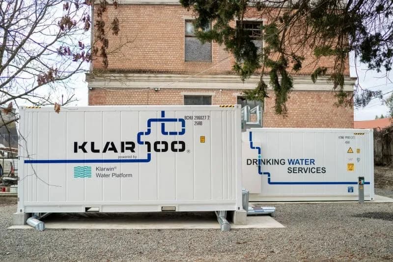 Drinking water restored in Fântânele after Praid salt mine incident, with Klarwin desalination system