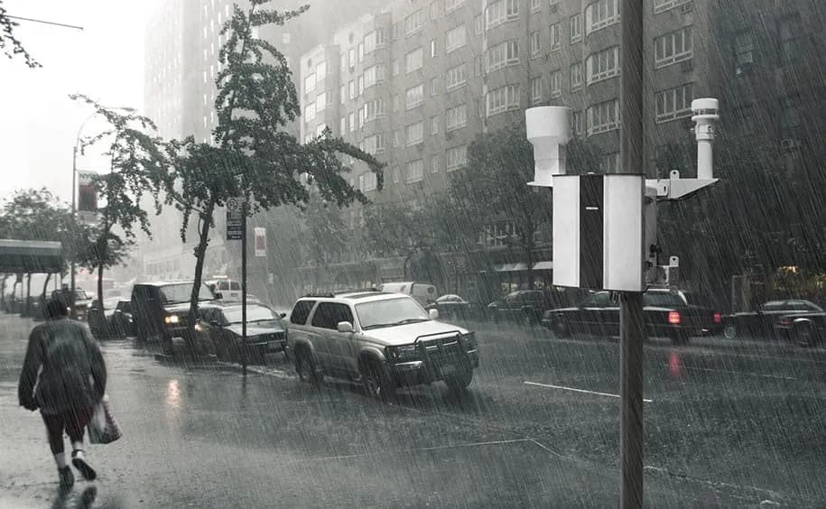 Sensors for continuous monitoring of meteorological parameters, essential tools for smart cities