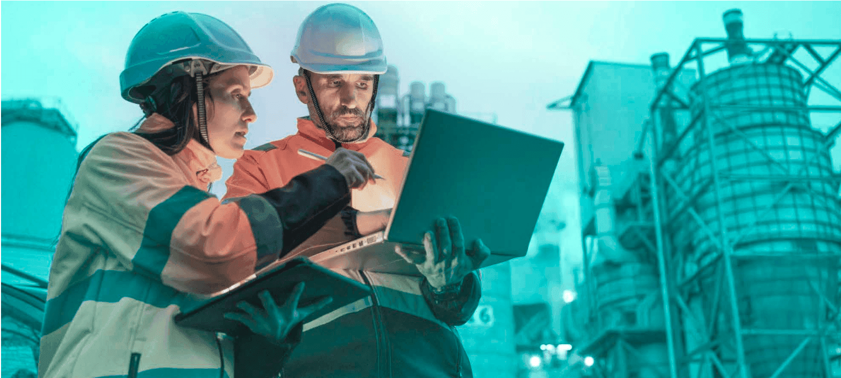 Klarwin engineers on site