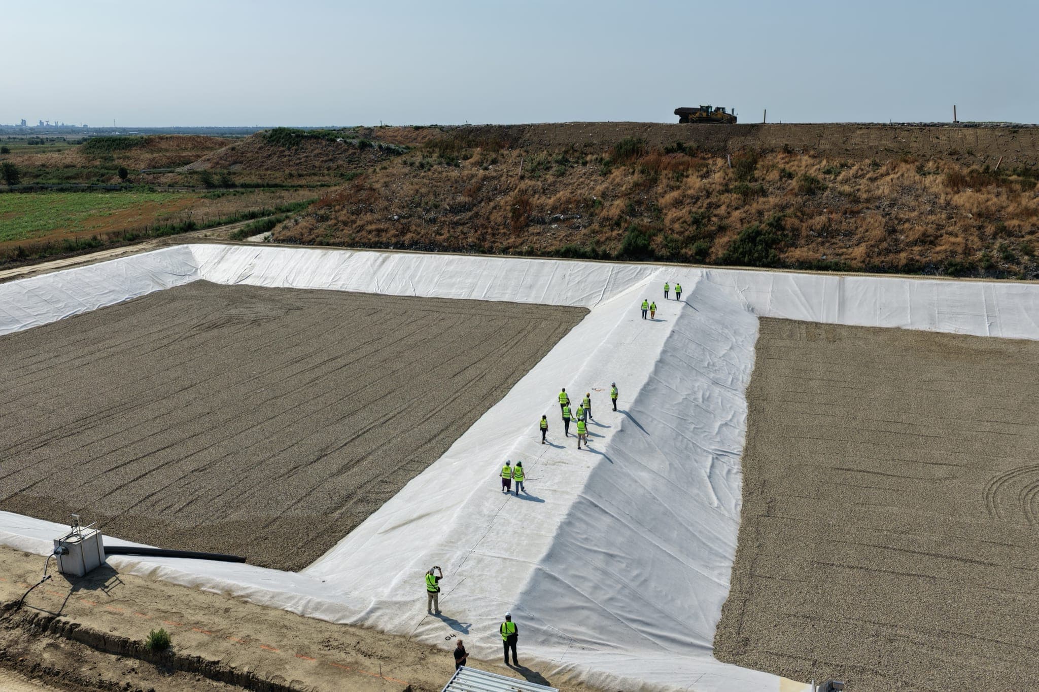 Landfill biogas capture and controlled flaring infrastructure
