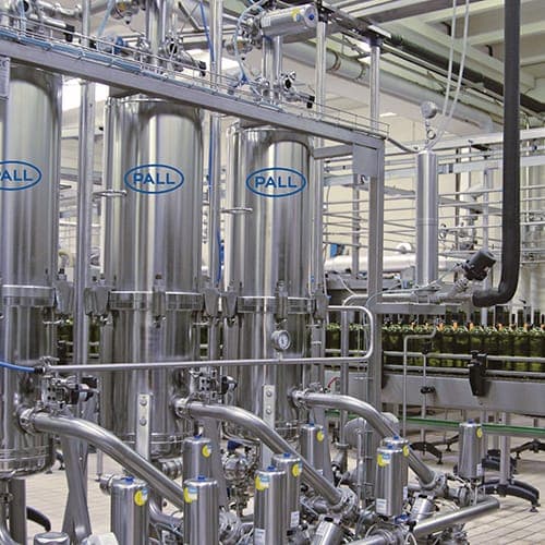 Pall Oenofil cartridge filtration system for wine bottling lines