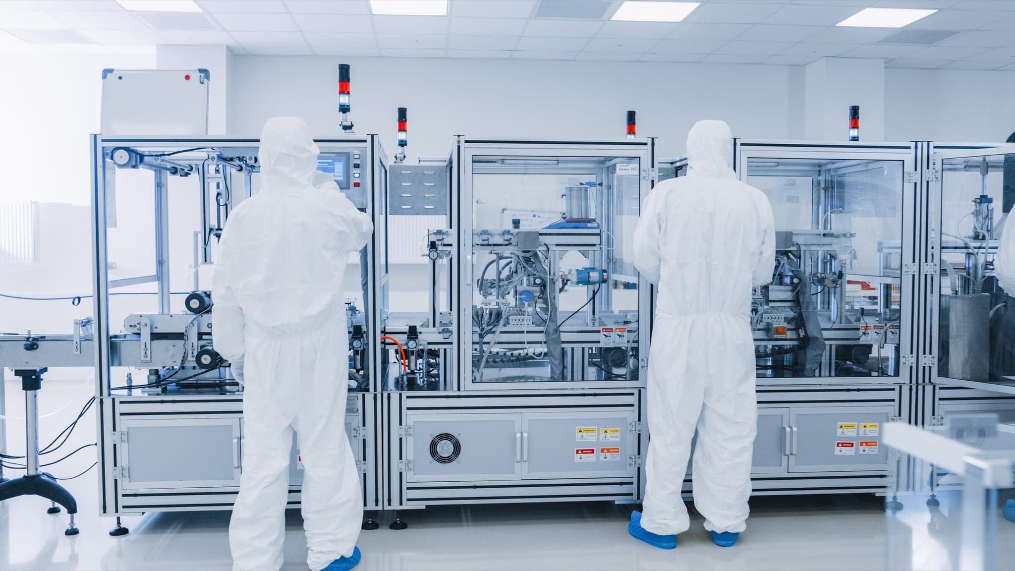 Biotechnology pharmaceutical production — sterile processing environment