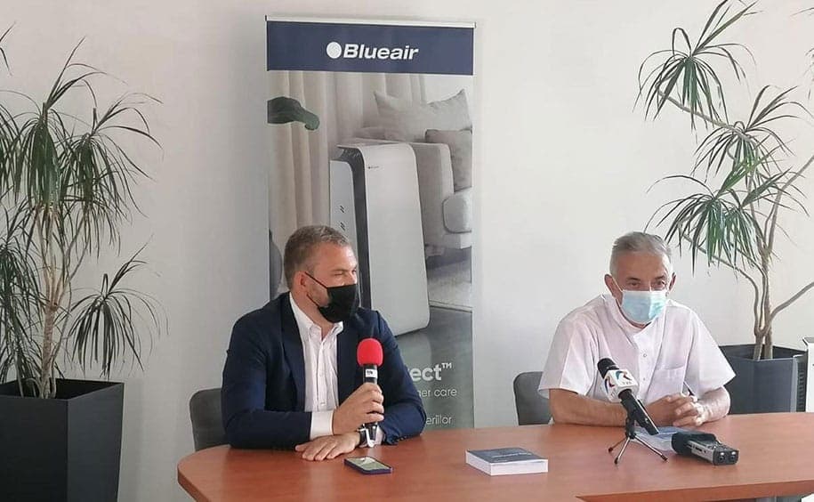 Klarwin equips Cluj-Napoca Municipal Hospital with Blueair air purifiers