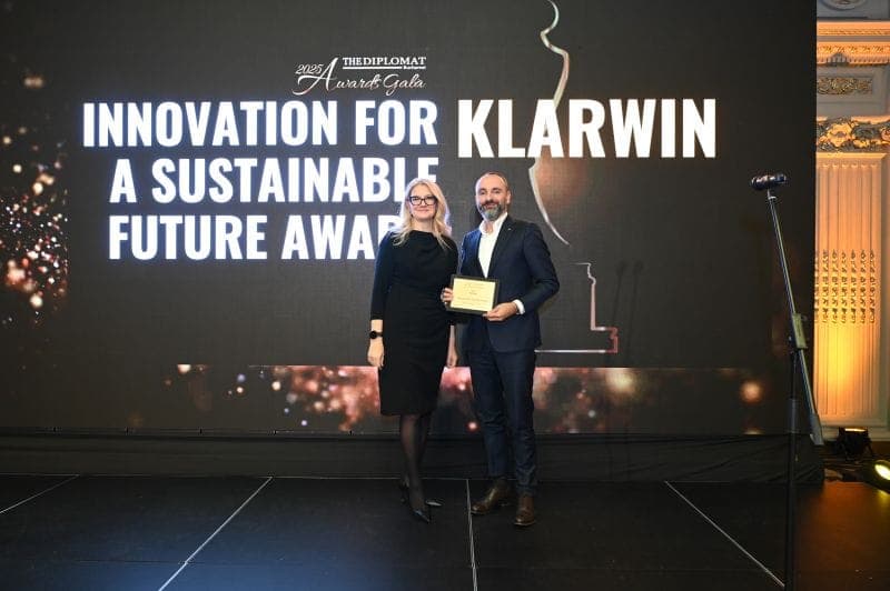 Klarwin receives "Innovation for a Sustainable Future Award" at The Diplomat Awards 2025