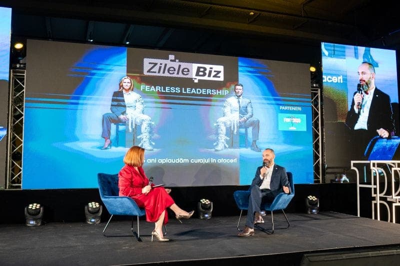 Adrian Dobre, Klarwin CEO, at Zilele Biz 2025 — on leadership, resilience and turning challenges into progress