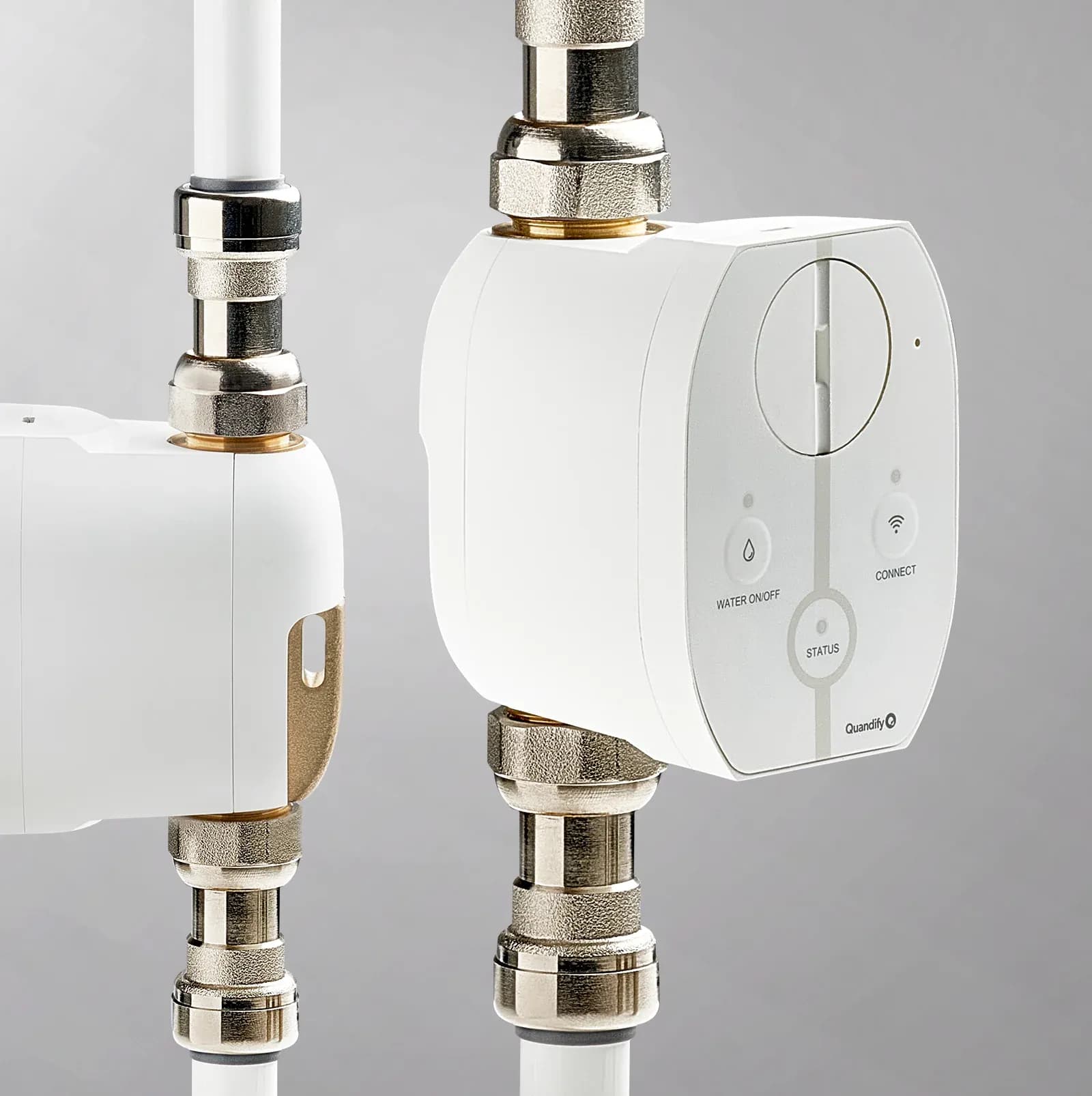 Quandify CubicSecure — smart water shut-off valve for homes and apartments